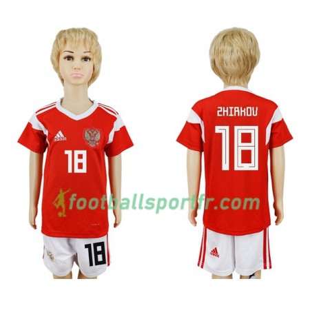 Tenue Russie Zhirkov 18 Enfant Domicile Coupe du monde 2018 Maillot de Foot